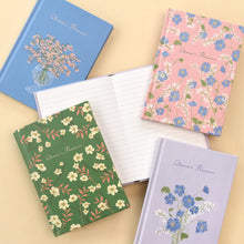 Load image into Gallery viewer, Monolike Olivia's Flowers Hardcover Lined Notebook, Green - Hardcover, Academic, Journal, Diary, 112pages