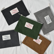 Load image into Gallery viewer, Monolike Archive 247 Faded Flat Pouch, Green - Makeup Bag, Cosmetic Bag, Travel Bag, Toiletry Bag, Organizer, Storage Bag