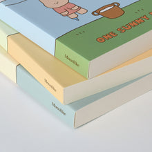 Load image into Gallery viewer, Monolike Happy and Lucky Littles Paperback Line Notebook - 03. Laundry_Design note, Mini note, Simple note, Notebook, 192 Pages, 4.13x6.69