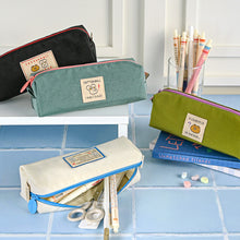 Load image into Gallery viewer, Monolike Unmatched Friends Block Pencil Case, Ivory - Pencil Pouch, Portable Pencil Bag, Pencil Case, Office Pouch case, Soft