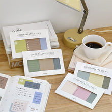 Load image into Gallery viewer, Monolike Color Palette Sticky Plan 30p Series. 2 B SET 4P - Self-Adhesive Memo Pad 30 Sheets