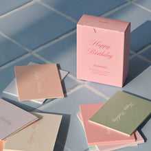 Load image into Gallery viewer, Monolike Day by Day Card, 109 Happy Birthday Romantic - Mix 48 Mini Single cards, 24 envelopes Package