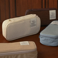 Load image into Gallery viewer, Monolike Archive 247 Standard E1 Pen Case, Ivory - Pencil Pouch, Portable Pencil Bag, Pencil Case, Office Pouch case