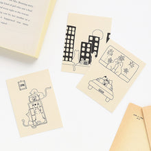 Load image into Gallery viewer, Monolike Day by Day Card, 110 Monocat - Mix 48 Mini Single cards, 24 envelopes Package