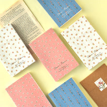 Load image into Gallery viewer, Monolike Olivia's Flowers Paperback Line Notebook - 02. Ivory_Design note, Mini note, Simple note, Notebook, 192 Pages, 4.13x6.69