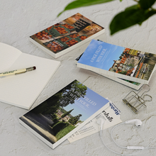 Load image into Gallery viewer, Monolike PVC Handy Planner Notebook Capture The Life, River town - Undated 5 Month Planner, Handheld Lay Flat Diary with Clear PVC Pocket Cover for Office