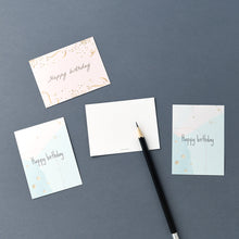 Load image into Gallery viewer, Monolike Day by Day Card, 107 Happy Birthday Sparkle - Mix 48 Mini Single cards, 24 envelopes Package