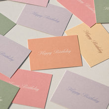 Load image into Gallery viewer, Monolike Day by Day Card, 109 Happy Birthday Romantic - Mix 48 Mini Single cards, 24 envelopes Package