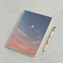 Load image into Gallery viewer, Monolike A5 Planning Notebook Moonlight, Rosy night - Undated 4-Month Planner, Portable Lay-Flat Spiral-Bound Diary for Office Use