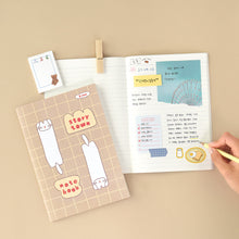 Load image into Gallery viewer, Monolike A5 Story town Afternoon Notebook 6P A SET - Line note, Academic note, a portable note, 148x210mm, 48pages