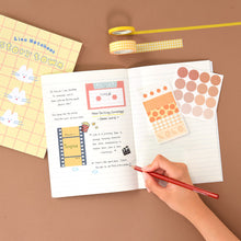 Load image into Gallery viewer, Monolike A5 Story town Afternoon Notebook 6P B SET - Line note, Academic note, a portable note, 148x210mm, 48pages