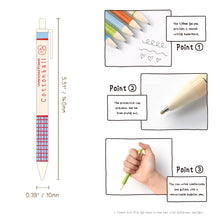 Load image into Gallery viewer, Monolike Unmatched Friends A SET 0.38mm Gel Pens 5Pcs - Black Ink, Fine Point Smooth Writing Pens, Office School Supplies