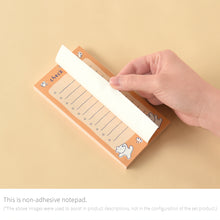 Load image into Gallery viewer, Monolike Memopad Happy and Lucky Petit Petit B SET - 4 Packs, 4 Different Designs, 80 Sheets Per Pad, Total 320 Sheets, Note pads, Writing pads, 80x148mm