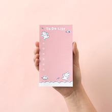 Load image into Gallery viewer, Monolike Memopad Happy and Lucky Petit Petit B SET - 4 Packs, 4 Different Designs, 80 Sheets Per Pad, Total 320 Sheets, Note pads, Writing pads, 80x148mm