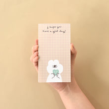 Load image into Gallery viewer, Monolike Memopad Storytown Afternoon B SET - 4 Packs, 4 Different Designs, 80 Sheets Per Pad, Total 320 Sheets, Note pads, Writing pads, 80x148mm