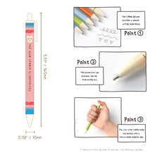 Load image into Gallery viewer, Monolike Unmatched Friends B SET 0.38mm Gel Pens 5Pcs - Black Ink, Fine Point Smooth Writing Pens, Office School Supplies