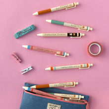 Load image into Gallery viewer, Monolike Unmatched Friends B SET 0.38mm Gel Pens 5Pcs - Black Ink, Fine Point Smooth Writing Pens, Office School Supplies