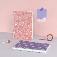 Load image into Gallery viewer, Monolike Fantastic A5 Line Spiral Notebook, Heart pearl - Hardcover 5.83 x 8.27inch 126 Page