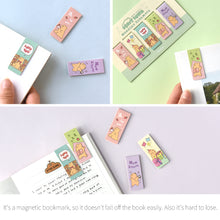 Load image into Gallery viewer, Monolike Magnetic Bookmarks Storytown Momo + Azzle, 10 Pieces