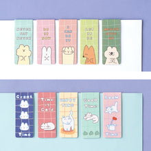 Load image into Gallery viewer, Monolike Magnetic Bookmarks Storytown Afternoon ver.1 + ver.2, 10 Pieces