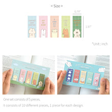 Load image into Gallery viewer, Monolike Magnetic Bookmarks Storytown Afternoon ver.1 + ver.2, 10 Pieces
