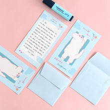 Load image into Gallery viewer, Monolike Story town Afternoon C Mini Letter Paper and Envelopes Set - 8Type, 32 Letter Paper + 16 Envelopes