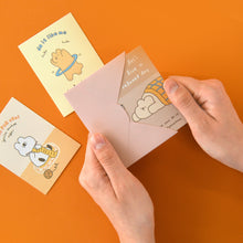 Load image into Gallery viewer, モノライク デイバイデー カード ストーリータウン午後 Ver.1 Day-by-day card, Story town afternoon Ver.1 カード - 36枚 封筒 36枚 ステッカー 36個セット ミニデザイン お祝いカード 感謝カード