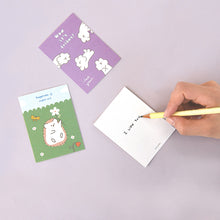 Load image into Gallery viewer, Monolike Day-by-day Card, Story town afternoon Ver.2 - Mix 36 Mini Postcards, 36 envelopes, 36 stickers Package