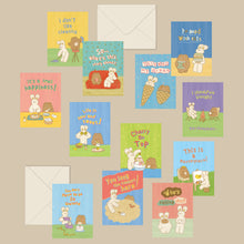 Load image into Gallery viewer, Monolike Day-by-day Card, Unmatched Friends Series.1 - Mix 36 Mini Postcards, 36 envelopes, 36 stickers Package