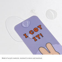 Load image into Gallery viewer, Monolike Happy and Lucky Hard Bookmark 6P SET