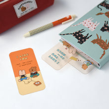 Load image into Gallery viewer, Monolike Happy and Lucky Hard Bookmark 6P SET
