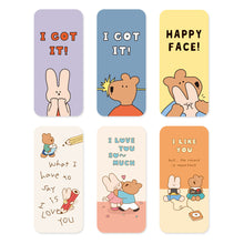Load image into Gallery viewer, Monolike Happy and Lucky Hard Bookmark 6P SET