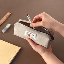 Load image into Gallery viewer, Monolike Happy and Lucky Block Pen Case, Beige - Pencil Pouch, Portable Pencil Bag, Pencil Case, Office Pouch case