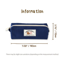 Load image into Gallery viewer, Monolike Happy and Lucky Block Pen Case, Indigo - Pencil Pouch, Portable Pencil Bag, Pencil Case, Office Pouch case