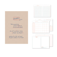 Load image into Gallery viewer, Monolike B6 Archive247 Diary 6 Month Planner, 01.Beige - Academic Planner, Weekly & Monthly Planner, Scheduler, Undated Planner, 128x182mm