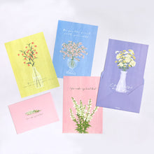 Load image into Gallery viewer, Monolike Olivia's Flowers Letter Paper and Envelopes Set - 8Type, 32 Letter Paper + 16 Envelopes