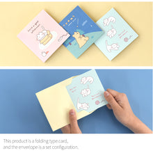 Load image into Gallery viewer, Monolike PAPER THINGS S, Storytown Afternoon 8P B SET - Greeting card, Folding card, Cards Assortment, Birthday, Thinking of You, 8 cards + 8envelopes, 100x100mm…