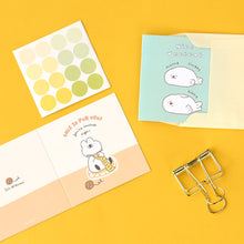 Load image into Gallery viewer, Monolike PAPER THINGS S, Storytown Afternoon 8P A SET - Greeting card, Folding card, Cards Assortment, Birthday, Thinking of You, 8 cards + 8envelopes, 100x100mm