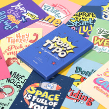 Load image into Gallery viewer, Monolike Pop Typo Single card - mix 12 pack