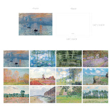Load image into Gallery viewer, Monolike Claude Monet Single card - mix 12 pack