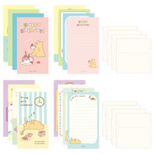 Load image into Gallery viewer, Monolike Storytown Momo Mini Letter Paper and Envelopes Set - 8Type, 32 Letter Paper + 16 Envelopes