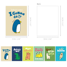 Load image into Gallery viewer, Monolike Mini Storytown Ver.2 Blank Note 6P B SET_Mini note, Pocket note, Blank note, a portable note, 105x148mm, 48pages…