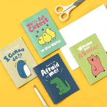 Load image into Gallery viewer, Monolike Mini Storytown Ver.2 Blank Note 6P B SET_Mini note, Pocket note, Blank note, a portable note, 105x148mm, 48pages…