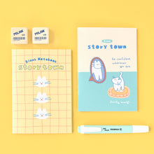 Load image into Gallery viewer, Monolike Story town Afternoon mini notebook 6p B-SET_Mini note, Pocket note, Blank note, Pocket size, a portable note, 48pages