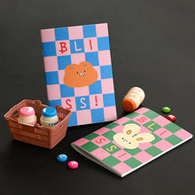 Load image into Gallery viewer, Monolike Mini Unmatched Friends Line Note 6P B SET _Mini note, Pocket note, Line note, a portable note, 105x148mm, 48pages