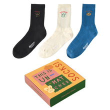 Load image into Gallery viewer, Monolike MONOSOCKS Unmatched Friends, 3P B SET - Soft Combed Yarn, Breathable & Durable Daily Footwear, Multipack