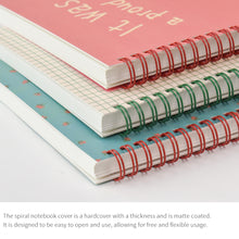 Load image into Gallery viewer, Monolike Unmatched Friends A5 Line Spiral Notebook, A Proud day - Hardcover 5.83 x 8.27inch 128 Page