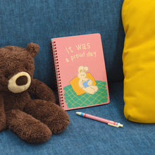 Load image into Gallery viewer, Monolike Unmatched Friends A5 Line Spiral Notebook, A Proud day - Hardcover 5.83 x 8.27inch 128 Page