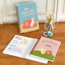 Load image into Gallery viewer, Monolike Unmatched Friends A5 Line Spiral Notebook, Do it like me - Hardcover 5.83 x 8.27inch 128 Page