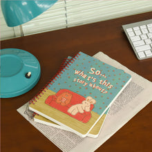 Load image into Gallery viewer, Monolike Unmatched Friends A5 Line Spiral Notebook, Watching Movie - Hardcover 5.83 x 8.27inch 128 Page